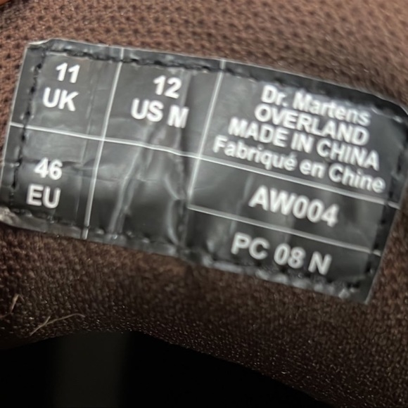 Dr Martens Overlands AW004 Ankle Boots Sz 12 - Picture 2 of 7